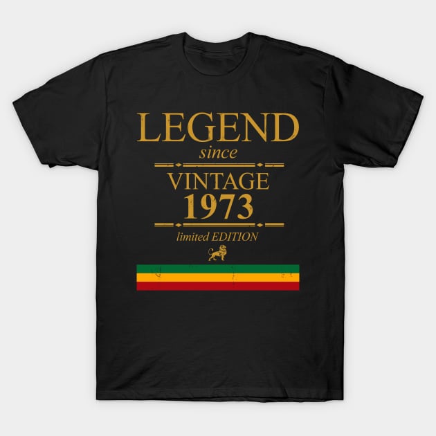 Legend Singe Vintage 1973 T-Shirt by marieltoigo